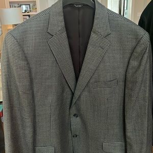 JOS A BANK TWEED TAILORED FIT BLAZER 48R